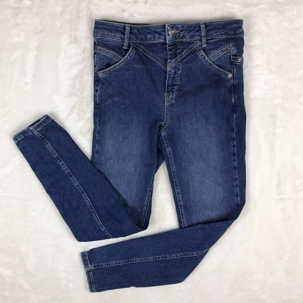 FREE PEOPLE "Riley" Daybreak Seamed Skinny Jeans NEW 27